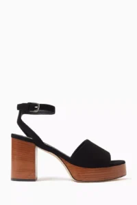 Platform 100 Sandals in Suede