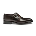 Men’s brown leather Oxford brogue lace-up